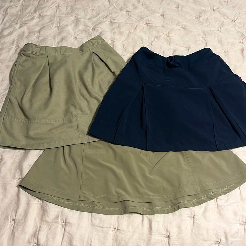 Lands End and Athleta girl Uniform Skirts/Skorts